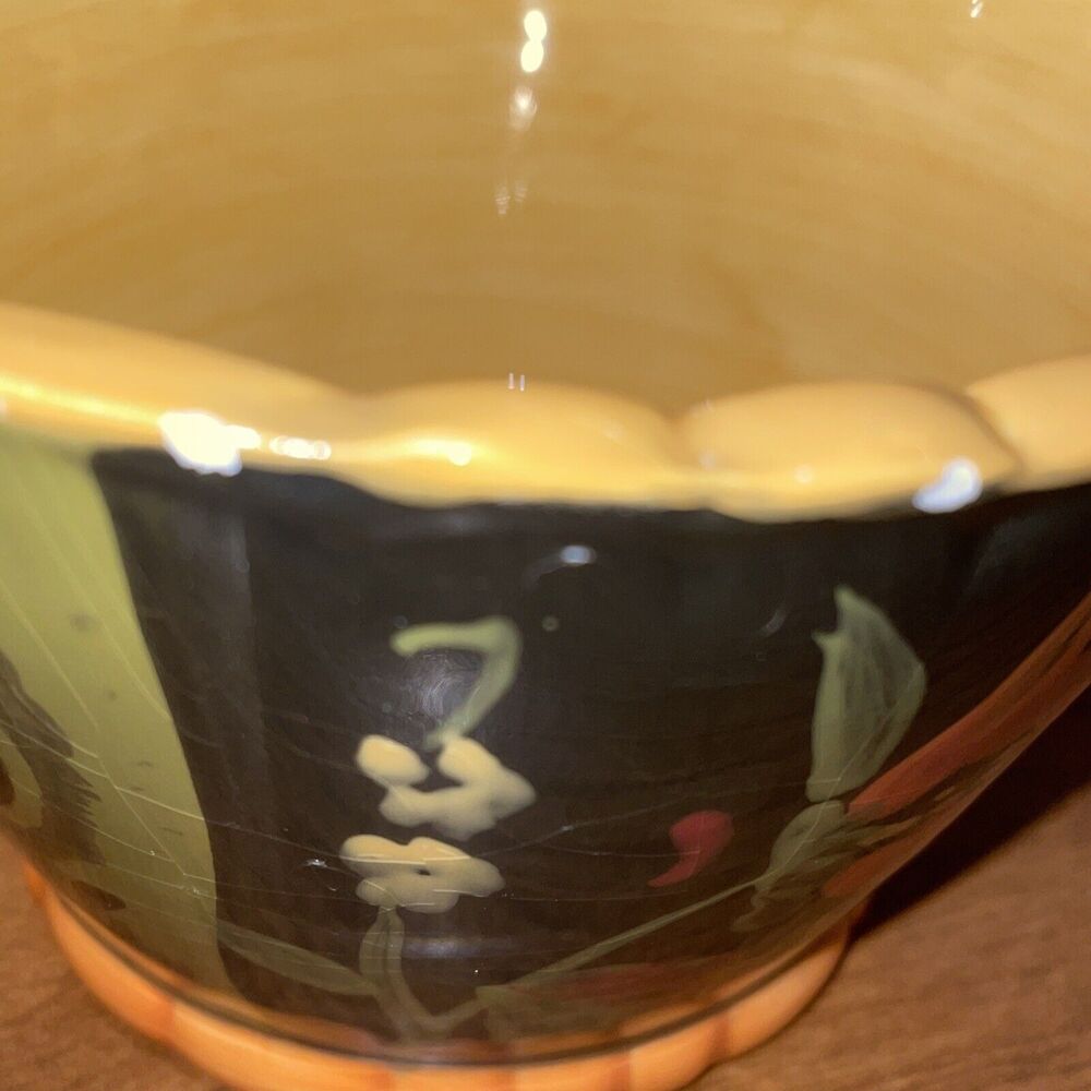 222 Fifth Folkloria Arabian Flower Bowl 3.5 Inches X 6 Inches CHIPPED RIM - Picture 6 of 12